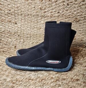 Henderson Dive Wear Neoprene Boots, Snorkeling, Skin Diving Black Men's Size 12